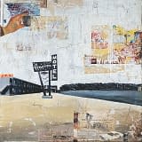 greg miller, route 66, joanne artman gallery, collage, mixed media
