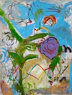 jane booth, abstract, floral, mixed media, joanneartman gallery