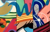 Sweet Dreams, Triptych_John Crash Matos_Spray Paint on Canvas_36 x 54