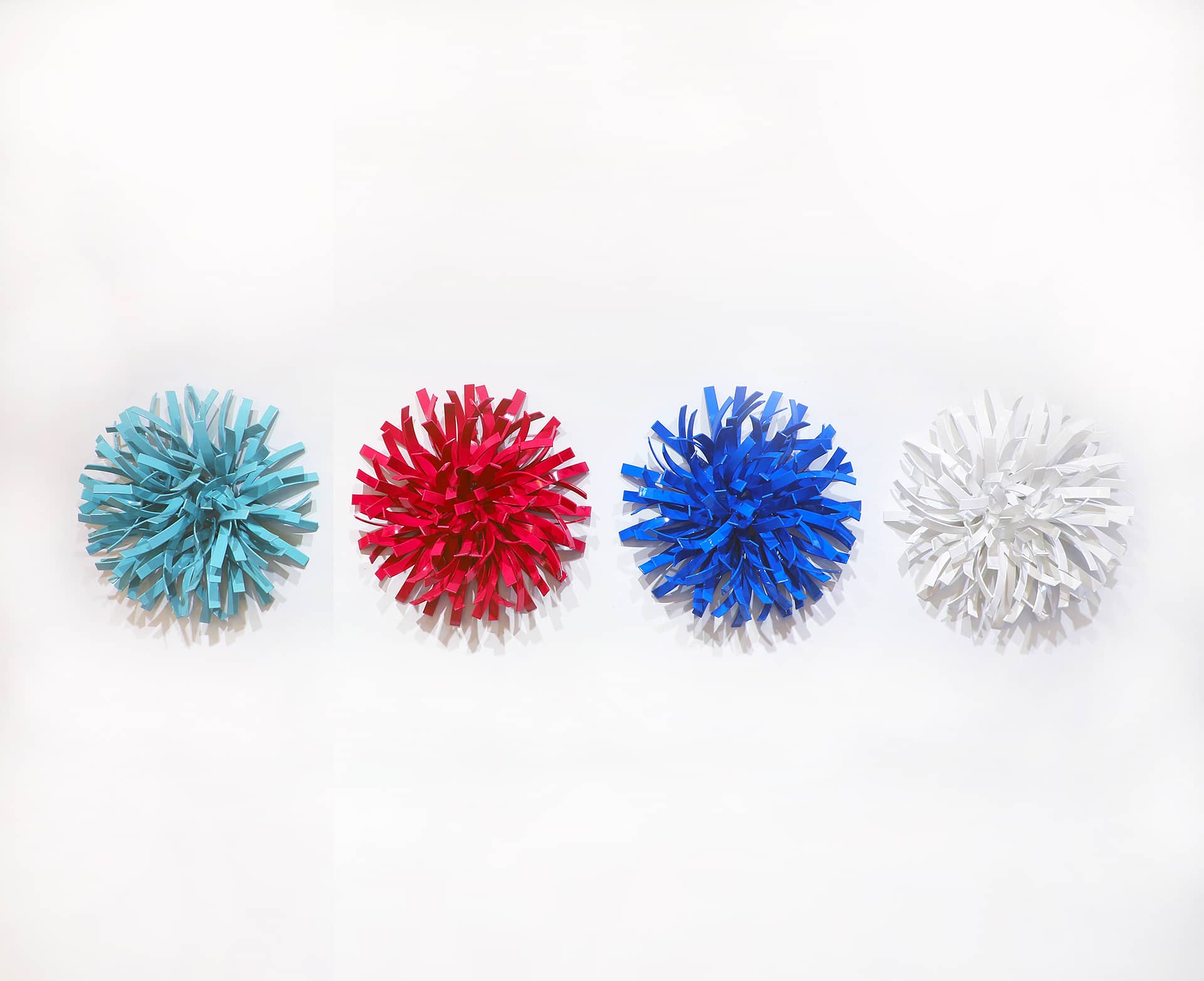 Anemones 4 piece set no2_Matt devine_Steel with powdercoat, indoor only_17 x 85
